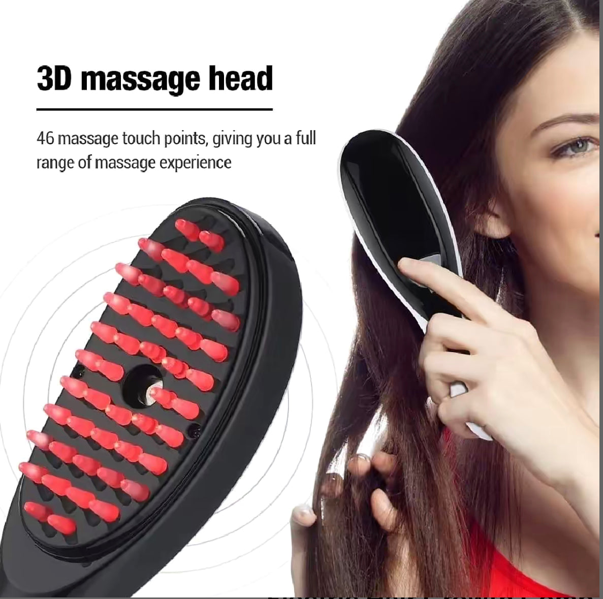 Advanced Hair Growth Comb with Red & Blue LED Therapy