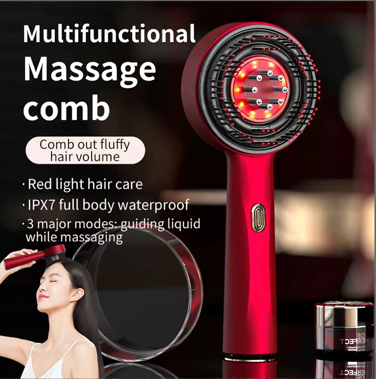 3-Mode Scalp Massager & Hair Growth Comb