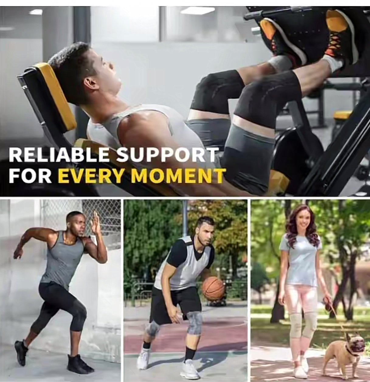 Silicone Knee Compression Sleeve — Joint & Arthritis Support