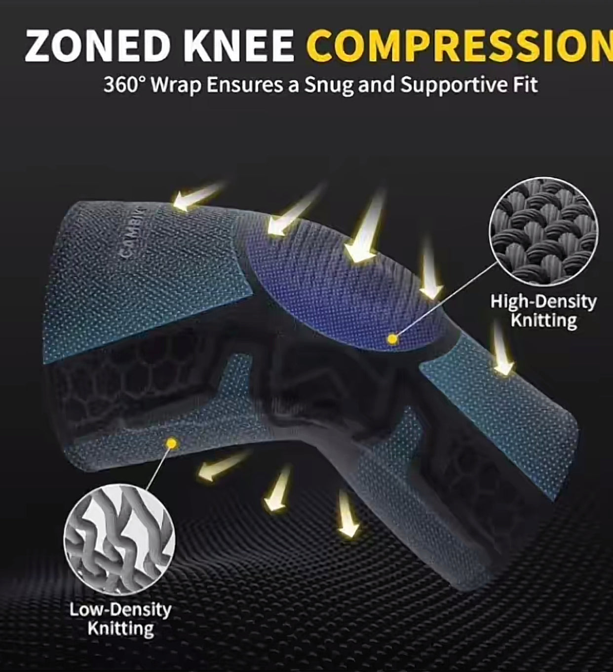 Silicone Knee Compression Sleeve — Joint & Arthritis Support